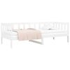 vidaXL Lit de jour sans matelas blanc 90x190 cm bois de pin massif