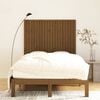 vidaXL T&ecirc;te de lit murale Marron miel 127,5x3x110cm Bois massif de pin