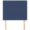 vidaXL T&ecirc;te de lit Bleu 100x5x118/128 cm Tissu