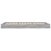 vidaXL Cadre de lit sans matelas sonoma gris 90x200 cm