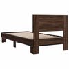 vidaXL Cadre de lit sans matelas ch&ecirc;ne marron 75x190 cm