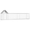 vidaXL Poulailler 5 x 1 x 1,5 m Acier galvanis&eacute;