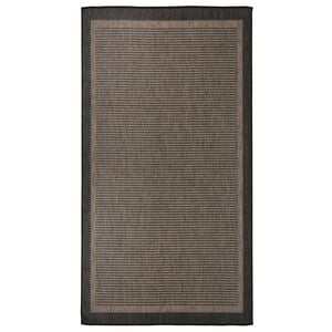 vidaXL Tapis &agrave; tissage plat d'ext&eacute;rieur 80x150 cm Marron fonc&eacute;