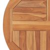 vidaXL Dessus de table Bois de teck solide Rond 2,5 cm 60 cm
