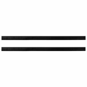 vidaXL Brosses de porte adh&eacute;sives 2 pc Noir 100 cm Alliage d'Aluminium