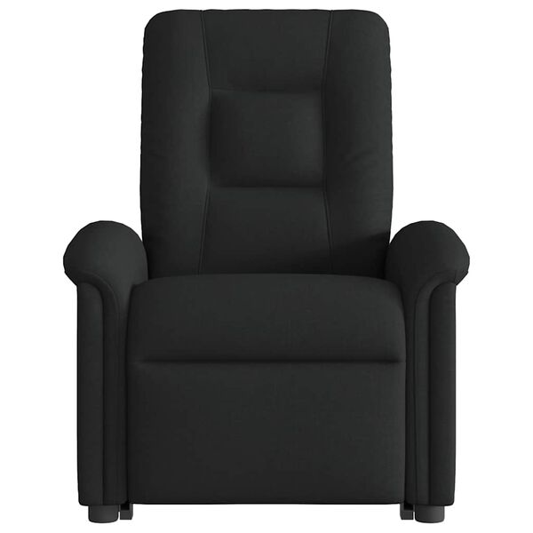 vidaXL Fauteuil inclinable de massage &eacute;lectrique Noir Tissu