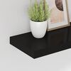 vidaXL &Eacute;tag&egrave;re flottante murale noir 80x23,5x3,8 cm MDF