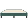 vidaXL Cadre de lit sans matelas vert fonc&eacute; 120x210 cm velours