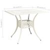 vidaXL Ensemble de bistro 3 pcs Aluminium coul&eacute; Blanc
