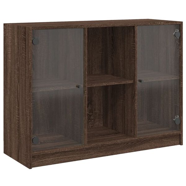 vidaXL Buffet ch&ecirc;ne marron 102x37x75,5 cm bois d'ing&eacute;nierie