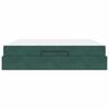 vidaXL Cadre de lit avec matelas avec matelas 2 pcs Vert Velours