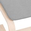 vidaXL Repose-pied Gris clair 51x41x40 cm Tissu