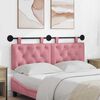 vidaXL T&ecirc;te de lit suspendue Rose 130 x 55 x 7 cm Velours