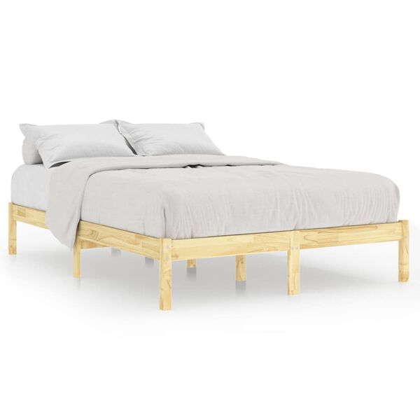 vidaXL Cadre de lit sans matelas bois massif