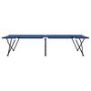 vidaXL Lit de camping pliant 2 pcs Bleu 206 x 76 x 74 cm