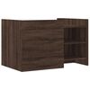 vidaXL Table basse chêne marron 80x50x50 cm bois d'ingénierie