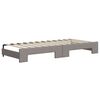 vidaXL Lit de jour avec gigogne sans matelas taupe 80x200 cm