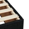 vidaXL Sommier &agrave; lattes de lit avec matelas noir 120x190 cm tissu
