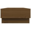 vidaXL Support de moniteur Marron miel 60x27x14 cm Bois de pin solide