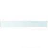 vidaXL Panneaux d'&eacute;tag&egrave;re 2 pcs Verre Transparent 90 x 12 cm
