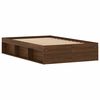 vidaXL Cadre de lit sans matelas ch&ecirc;ne marron 120x200 cm