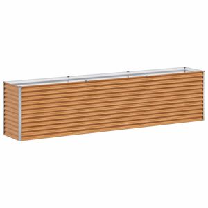 vidaXL Jardini&egrave;re sur&eacute;lev&eacute;e 290 x 50 x 68 cm Acier galvanis&eacute;