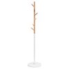 vidaXL Porte-manteau blanc 172 cm fer enduit de poudre