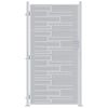 vidaXL Porte de Jardin 85 x 174 cm Acier inoxydable Verrouillable