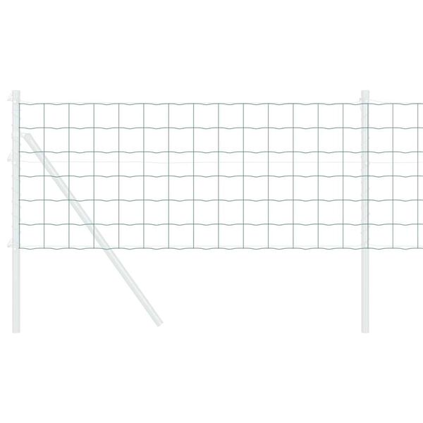 vidaXL Clôture Euro Vert 0,6 x 50 m Fer revêtu de PVC
