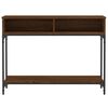 vidaXL Table console ch&ecirc;ne marron 100x30,5x75 cm bois d'ing&eacute;nierie