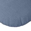 vidaXL Coussins de si&egrave;ge 2 pcs Bleu &Oslash; 30 cm Tissu en velours c&ocirc;tel&eacute;