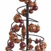 vidaXL Sapin de No&euml;l &agrave; LED avec boules 80 LED blanc chaud 120 cm
