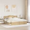 vidaXL Cadre de lit Sonoma 180 x 200 cm Bois de pin massif