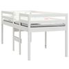 vidaXL Lit haut sans matelas blanc 90x190 cm bois de pin massif