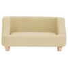vidaXL Canap&eacute; pour chien Cr&egrave;me 95x63x39 cm Lin