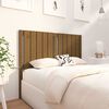 vidaXL T&ecirc;te de lit Marron miel 125,5x4x100 cm Bois massif de pin