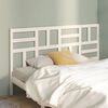 vidaXL T&ecirc;te de lit Blanc 186x4x104 cm Bois massif de pin