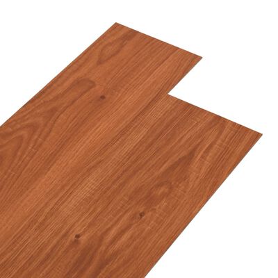 vidaXL Planches de plancher PVC autoadhésif 5,02 m² 2 mm Bois marron
