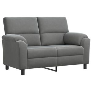 vidaXL Canap&eacute; Gris fonc&eacute; 154 x 85 x 93 cm Velours