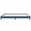 vidaXL Cadre de lit sans matelas bleu fonc&eacute; 200x210 cm velours