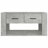 vidaXL Table basse Gris b&eacute;ton 80x50x40 cm Bois d'ing&eacute;nierie