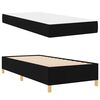 vidaXL Cadre de lit avec matelas Noir 90 x 190 cm tissu