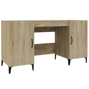 vidaXL Bureau Ch&ecirc;ne sonoma 140x50x75 cm Bois d'ing&eacute;nierie
