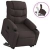 vidaXL Fauteuil inclinable marron fonc&eacute; tissu
