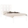 vidaXL Cadre de lit sans matelas blanc 100x200 cm bois de pin massif