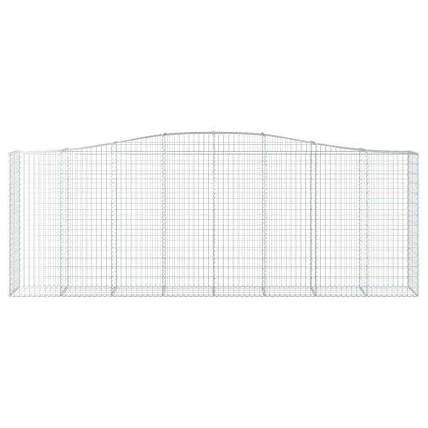 vidaXL Paniers &agrave; gabions arqu&eacute;s 6 pcs 400x50x140/160 cm Fer galvanis&eacute;