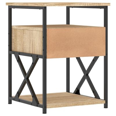 vidaXL Tables de chevet 2 pcs chêne sonoma 40x42x55 cm bois ingénierie