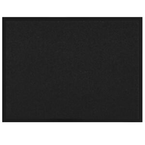 vidaXL Tapis de porte Noir 60 x 80 x 1,2 cm Tissu en teddy