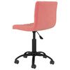 vidaXL Chaises pivotantes &agrave; manger lot de 2 Rose Velours