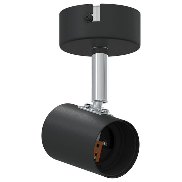 vidaXL Spot de plafond Noir 6.5 x 6 x 11.5 cm Acier